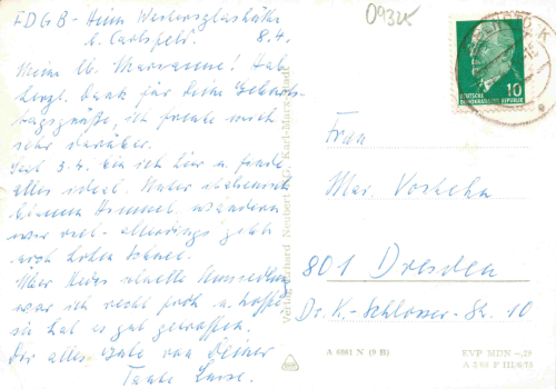 Carlsfeld Erzgebirge Gaststätte Talsperre o 1975