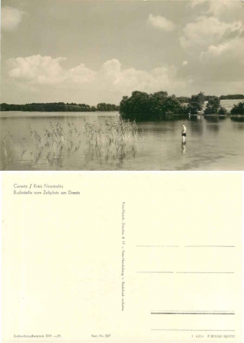 17258 Carwitz Campground Dreetz swimming area *1964