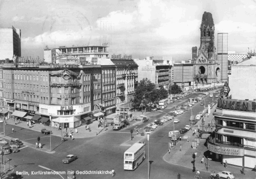 Charlottenburg Berlin Kurfürstendamm o 1963