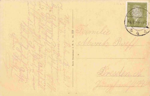 Charlottenburg Berlin Opera, vintage postcard, c. 1930