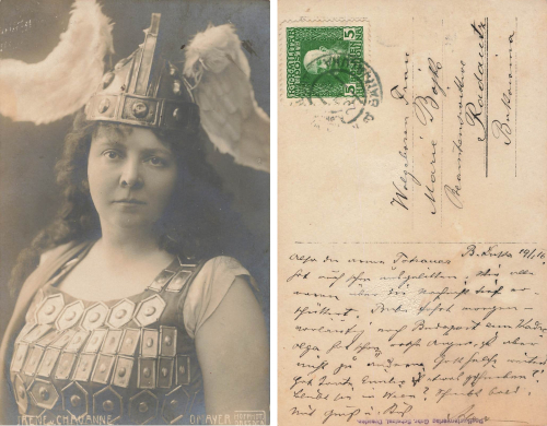 Chavanne Irene from the Dresden Court Opera as Valkyrie around 1908