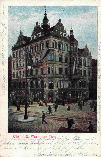 Chemnitz Sachsen Warenhaus Tietz o 1911
