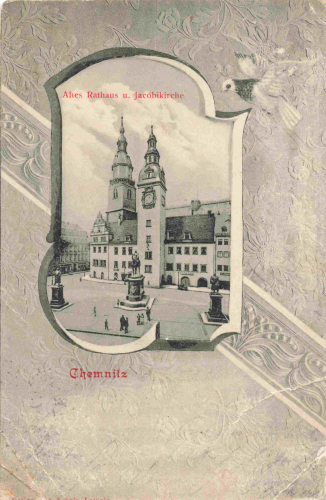 Chemnitz Sachsen Rathaus o 1902