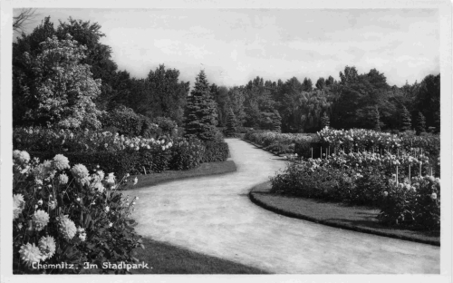 Chemnitz Sachsen Stadtpark * um 1930
