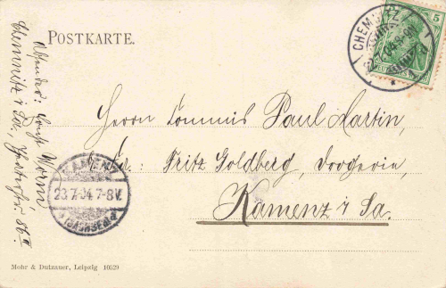 Chemnitz Sachsen Neustädter markt o 1904