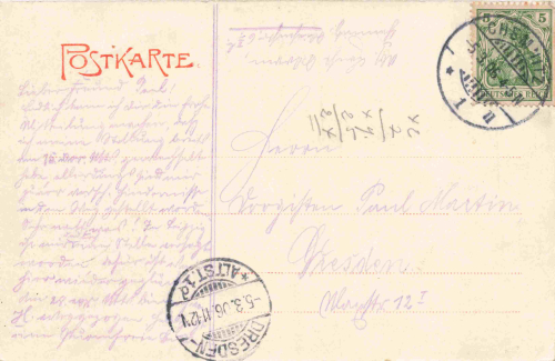 Chemnitz Sachsen Stadtpark o 1906