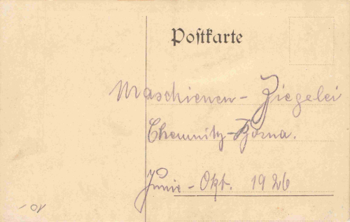 Borna Chemnitz brickworks machinery and workers – authentic photograph, 1926