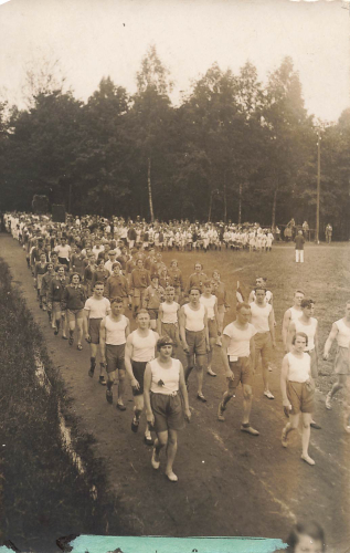 Chemnitz Turnerschaft Schauturnen Gruppenturnfest Echtfoto 1927