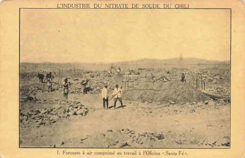 Chile Oficina Santa Fe Abbau von Nitraten *ca. 1920