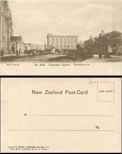 Christchurch Cathedral Square * ca. 1900
