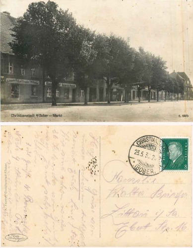 Christianstadt at Bober Krzystkowice market o 23.5.1930
