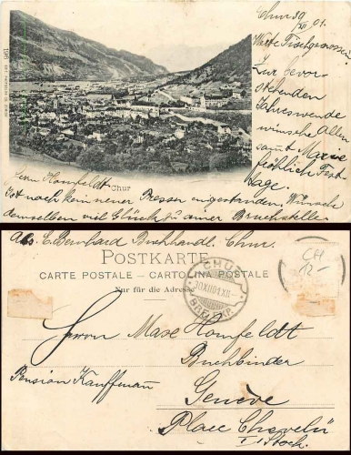 Chur Graubründen o 30.12.1901