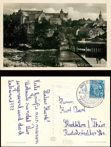 04680 Colditz country postmark Kaltenborn-Zschirla o 4.8.1958