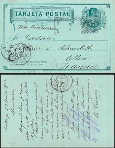 Chile postal stationery 1 centavos o 16.10.02