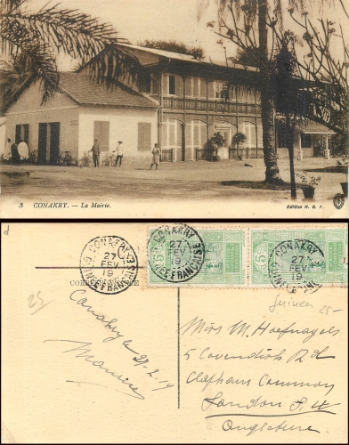 Guinee Francaise Conakry La Mairie o 27.2.1919