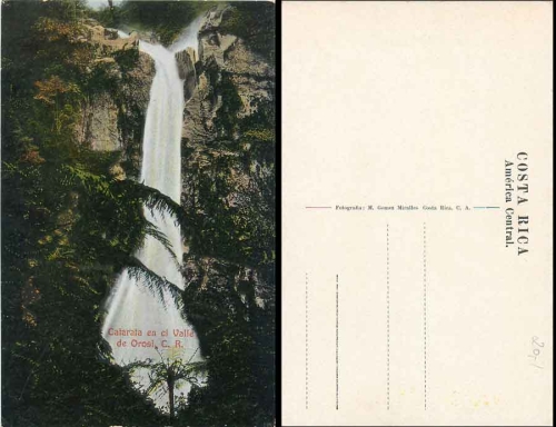 Catarata en el Valle de orosi Costa Rica Wasserfall *ca. 1920
