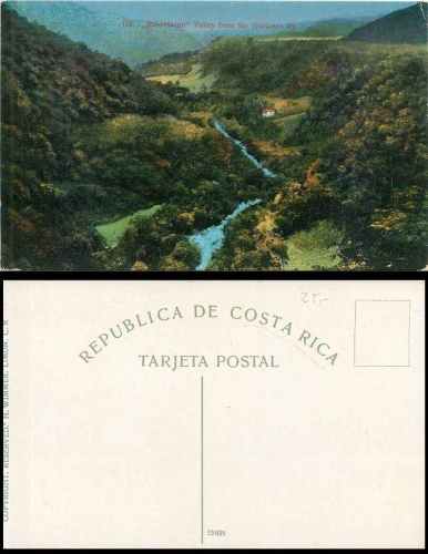 Reventazon Vallye from the Nothern Ry Costa Rica *ca. 1920