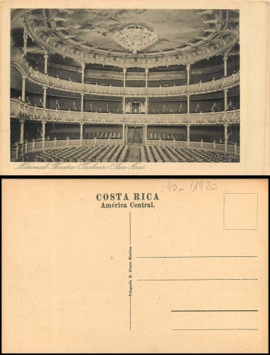 Costa Rica San Jose National Theater *ca. 1930