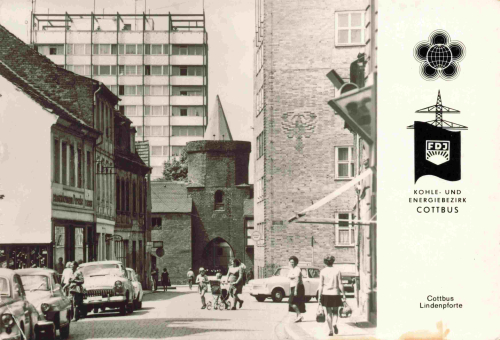 Cottbus Lindenpforte FDJ Kohle und Energie Bezirk * um 1973