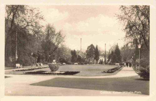 Cottbus Kaiser Wilhelm Platz gebraucht 1944