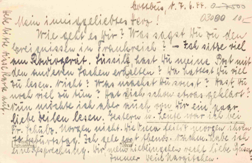 Cottbus Kaiser Wilhelm Platz gebraucht 1944