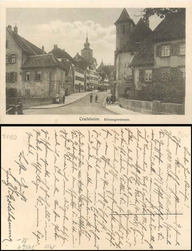 74564 Crailsheim Ellwangerstrasse gebr. ca. 1920