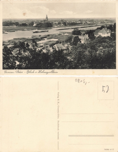 Crossen Oder von Hohenzollern Krosno Odrzanskie Ostbrandenburg * um 1930