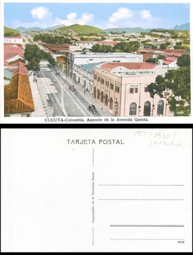 Cucuta Colombia Aspecto de la Avenida Quinta *ca. 1930