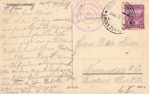 Czernosek Elbe Böhmen Sudetengau Velké Žernoseky o 1929