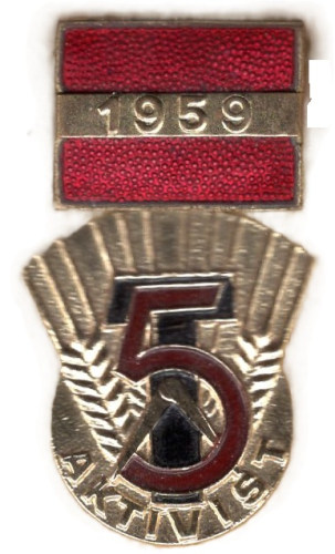 GDR Most Active Badge 1959