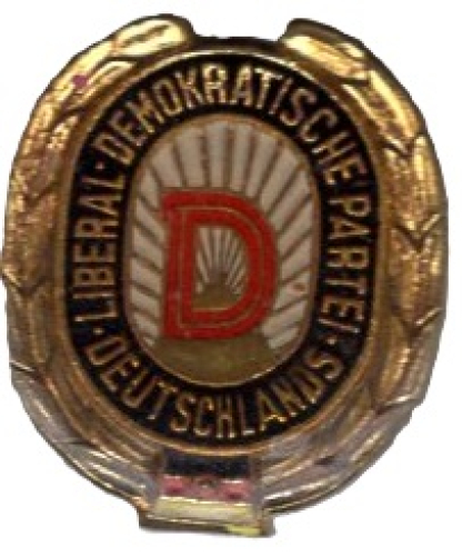 DDR LDPD Liberal Demokratische Partei Deutschlands Mitgliedsabzeichen