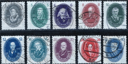GDR Michel 261-270 o Academy of Sciences day stamp