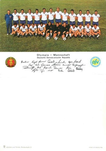GDR football Olympic team 1972