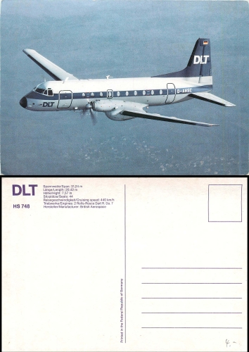 DLT Flugzeug HS 748 British Aerospace