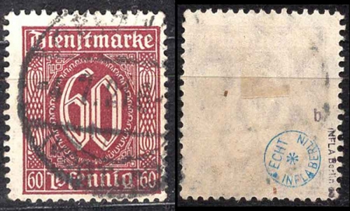 Deutsches Reich Michel Dienst 66b
