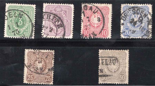 Deutsches Reich Michel 31-36