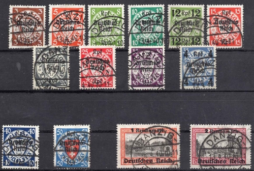 German Empire Michel 716-729