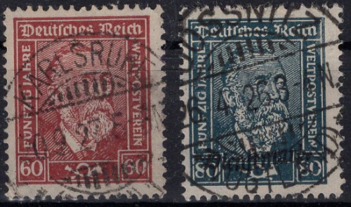 Michel 362-363 o Heinrich von Stephan komplett