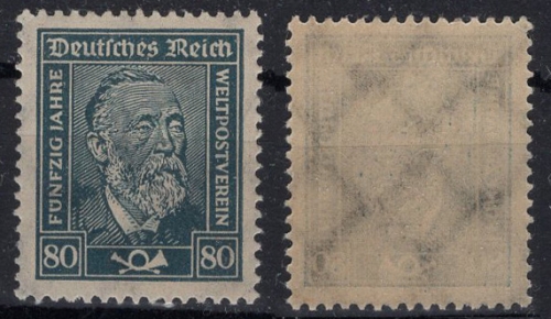 Michel 363 ** Heinrich von Stephan 80 Pfennig