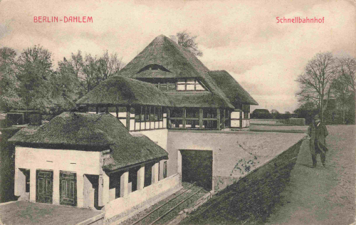 Dahlem Berlin Schnellbahnhof o 1916