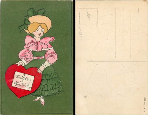 Dame mit Herz  * ca.1920