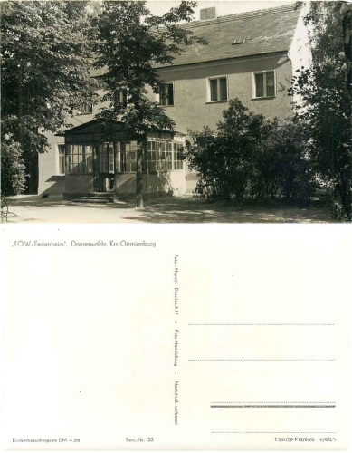 16515 Dameswalde "ROW-Ferienheim" *1962