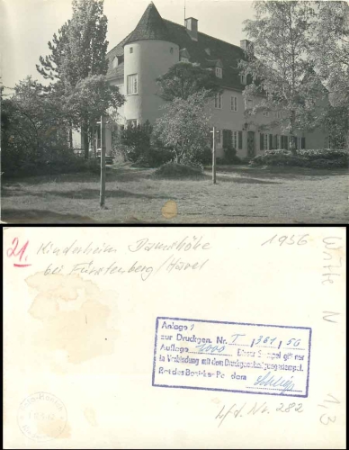16798 Damshöhe Fürstenberg Kinderheim *1956 Hanich0282