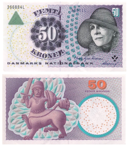 Denmark 50 Kroner 2001 banknote