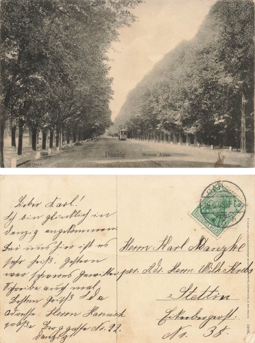 Danzig Grosse Allee o 19.6.1908