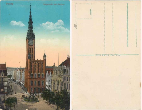 Gdansk Langemarkt Town Hall * around 1920