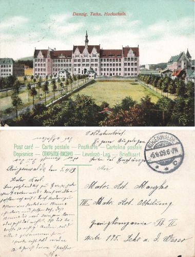 Danzig Jopengasse mit Marienkirche o 6.11.1908