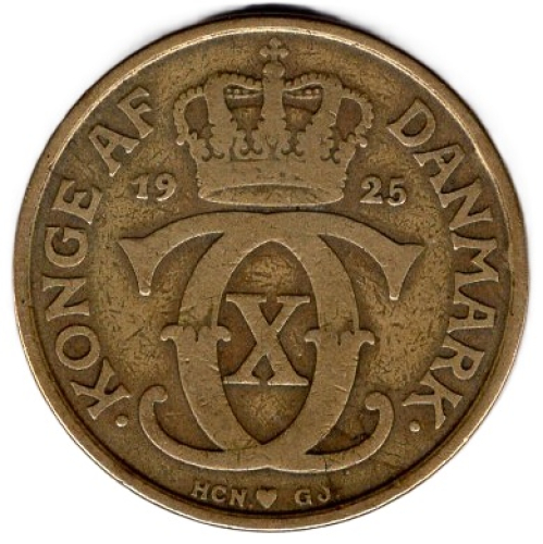 Dänemark 2 Kroner 1925 Christian X