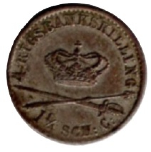 Dänemark 4 Rigsbankskilling 1841 Christian VIII.