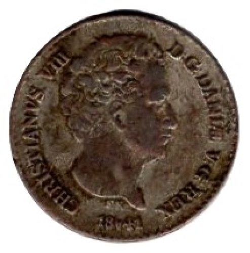 Dänemark 4 Rigsbankskilling 1841 Christian VIII.